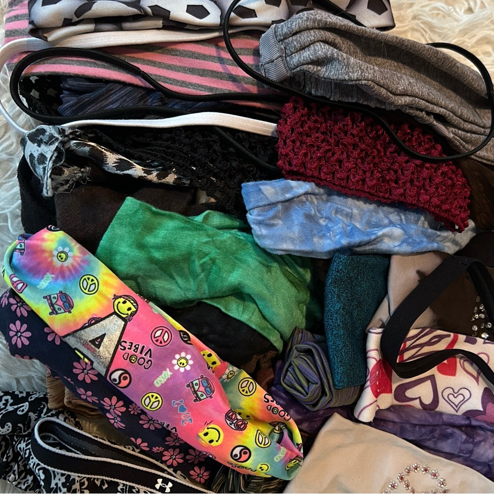 *5/$15* New/Like New/EUC, 20 Assorted Colorful Headbands Collection